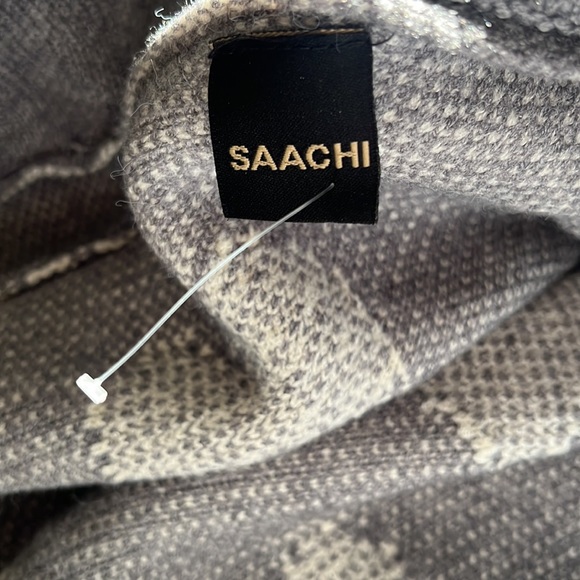 SAACHI RIBBED HEART CARDIGAN one size - Picture 11 of 12